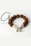Parts of Four Bodhichitta S3 Charm Bodhichitta S3 Bracelet PS4-1418-1-BC+MA-YGCY Bodhichitta Beads+Matte Sterling Silver PPOF10